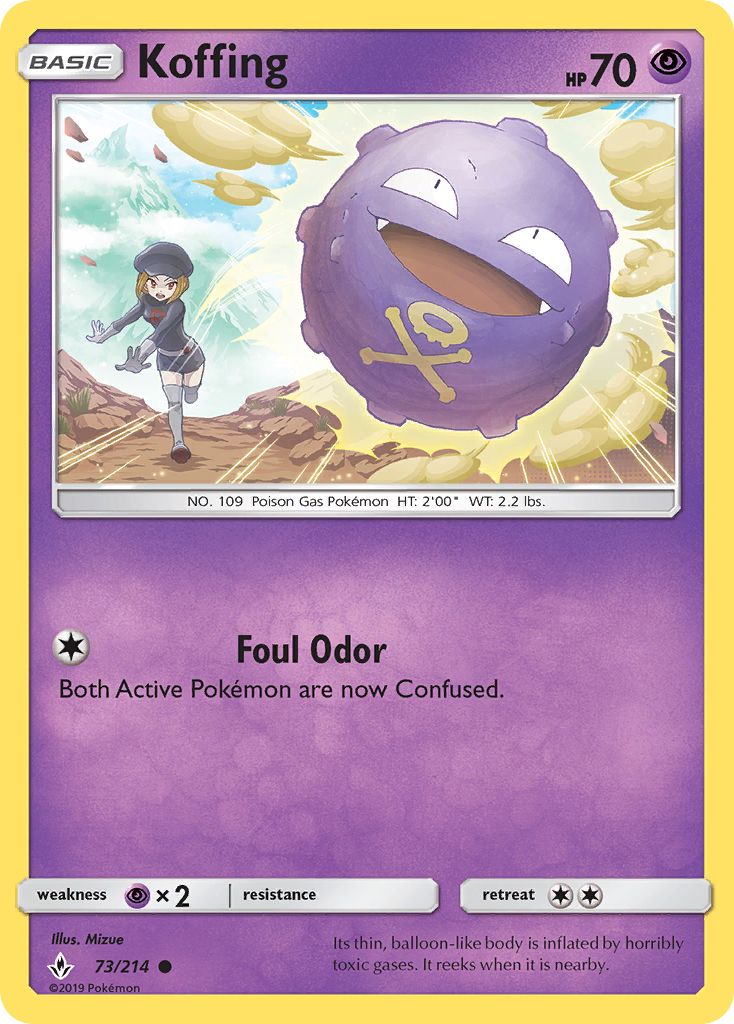 Koffing (73/214) [Sun & Moon: Unbroken Bonds] | Odin's Place