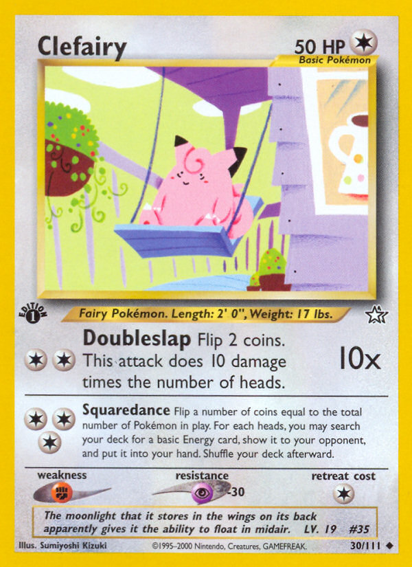 Clefairy (30/111) [Neo Genesis 1st Edition] | Odin's Place