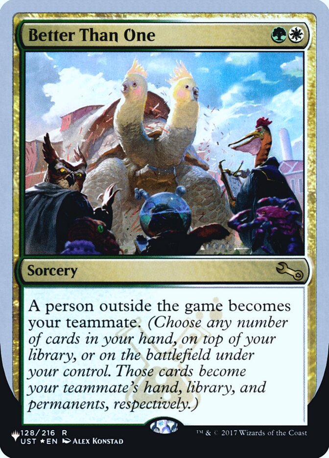 Better Than One (Unfinity Foil Edition) [The List] | Odin's Place