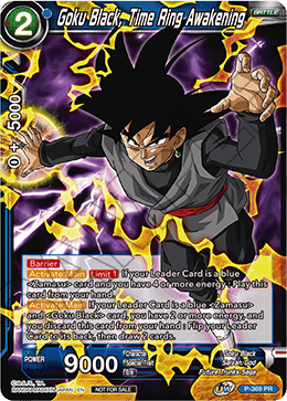 Goku Black, Time Ring Awakening (Unison Warrior Series Boost Tournament Pack Vol. 7) (P-369) [Tournament Promotion Cards] | Odin's Place