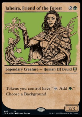 Jaheira, Friend of the Forest (Showcase) [Commander Legends: Battle for Baldur's Gate] | Odin's Place