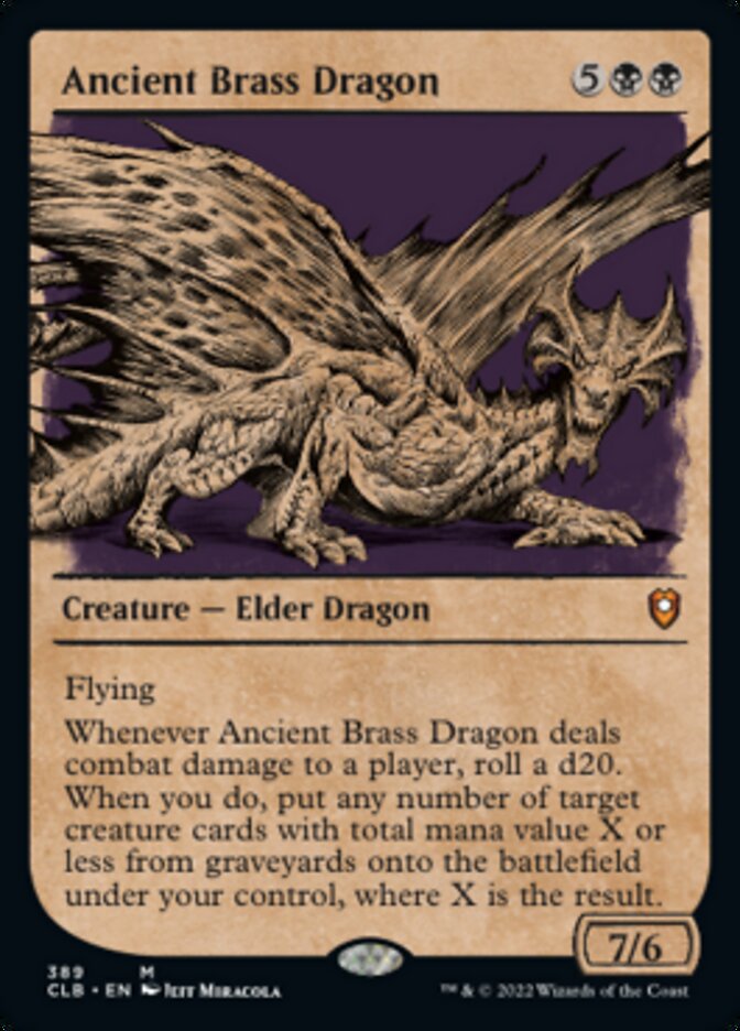 Ancient Brass Dragon (Showcase) [Commander Legends: Battle for Baldur's Gate] | Odin's Place