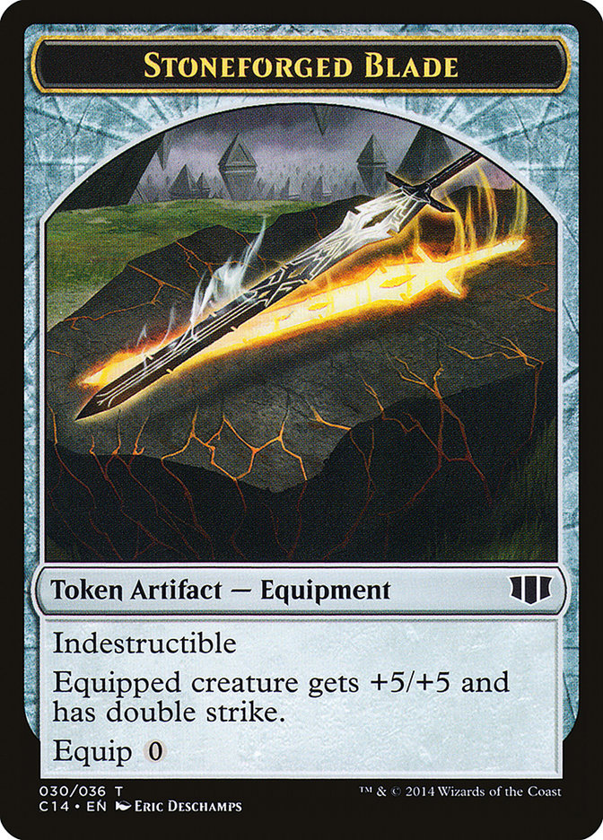 Stoneforged Blade // Germ Double-Sided Token [Commander 2014 Tokens] | Odin's Place