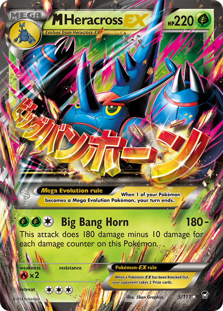 M Heracross EX (5/111) [XY: Furious Fists] | Odin's Place