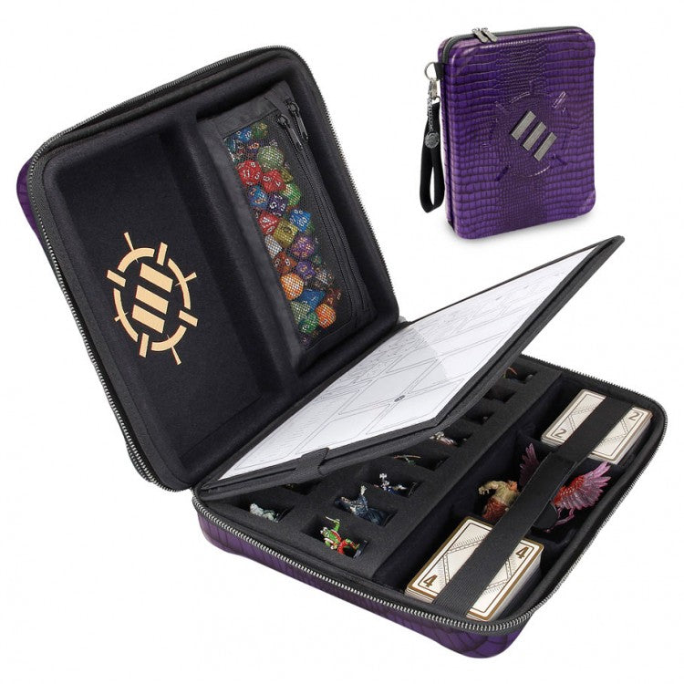 Enhance Tabletop Gaming: RPG Organizer Case: Purple | Odin's Place