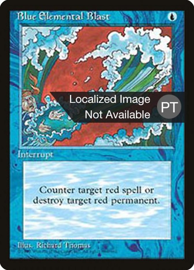 Blue Elemental Blast [Fourth Edition (Foreign Black Border)] | Odin's Place