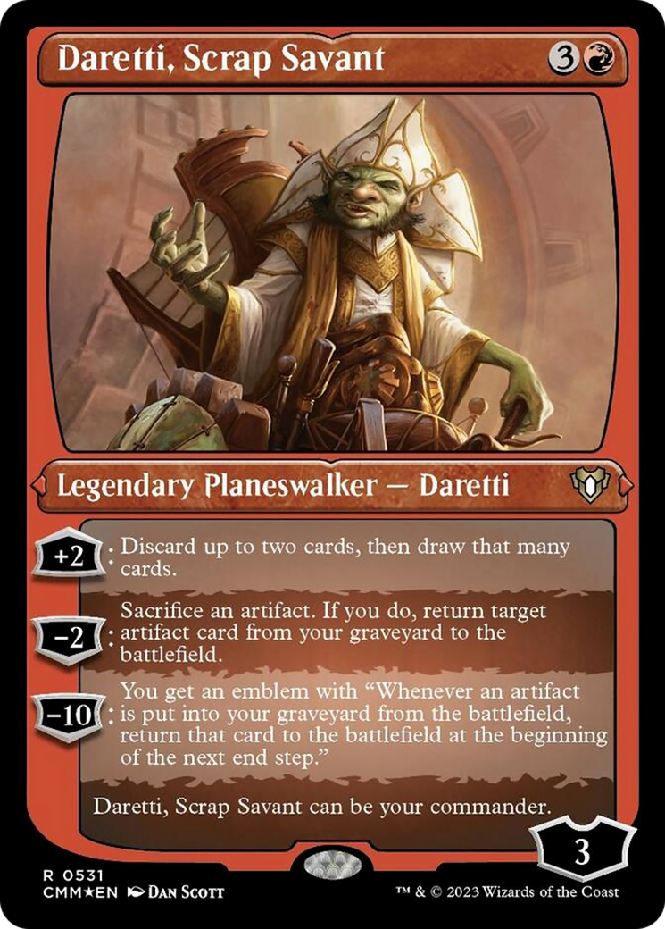 Daretti, Scrap Savant (Foil Etched) [Commander Masters] | Odin's Place