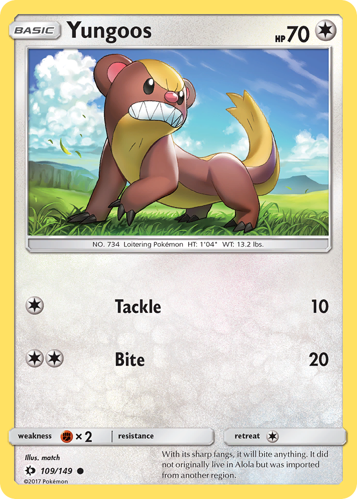 Yungoos (109/149) [Sun & Moon: Base Set] | Odin's Place