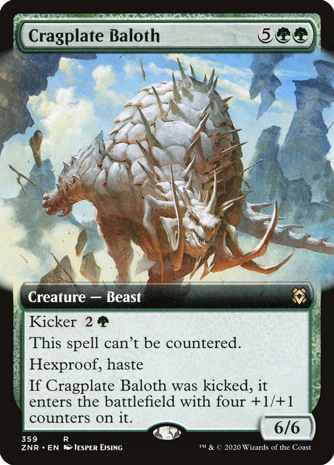 Cragplate Baloth (Extended Art) [Zendikar Rising] | Odin's Place