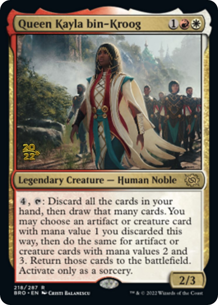 Queen Kayla bin-Kroog [The Brothers' War Prerelease Promos] | Odin's Place