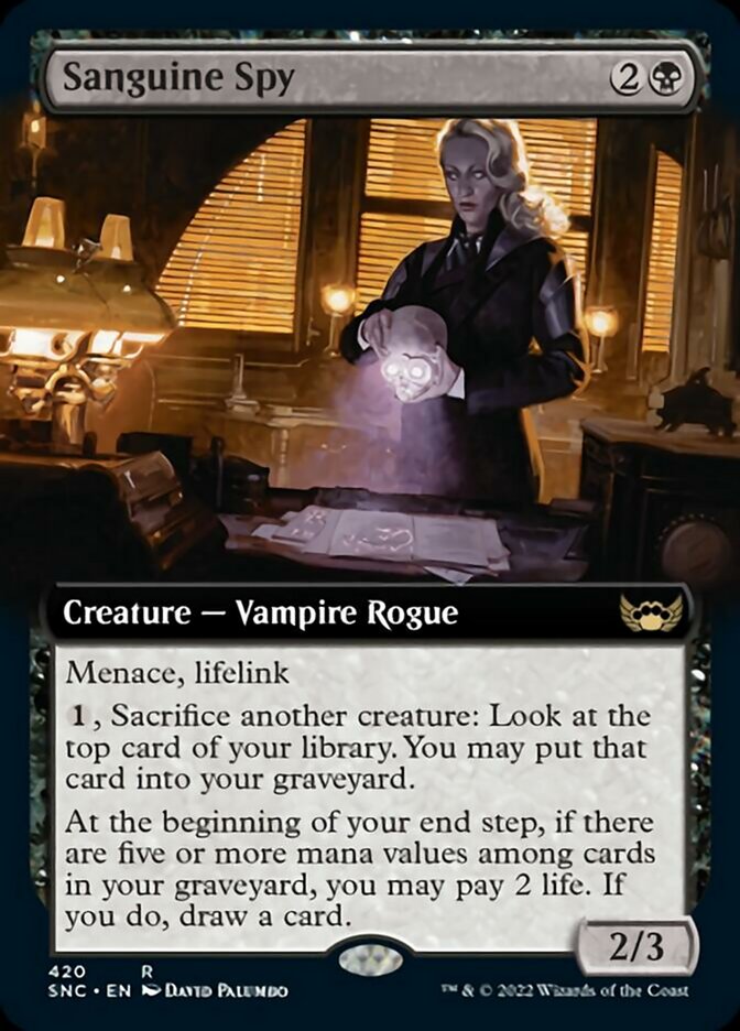 Sanguine Spy (Extended Art) [Streets of New Capenna] | Odin's Place