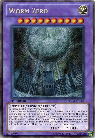 Worm Zero [HA03-EN056] Secret Rare | Odin's Place