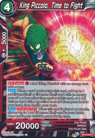 King Piccolo, Time to Fight (BT12-018) [Vicious Rejuvenation] | Odin's Place