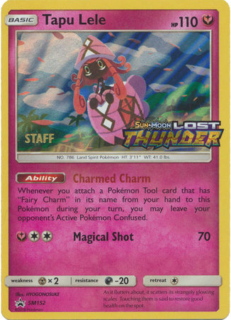 Tapu Lele (SM152) (Staff Prerelease Promo) [Sun & Moon: Black Star Promos] | Odin's Place