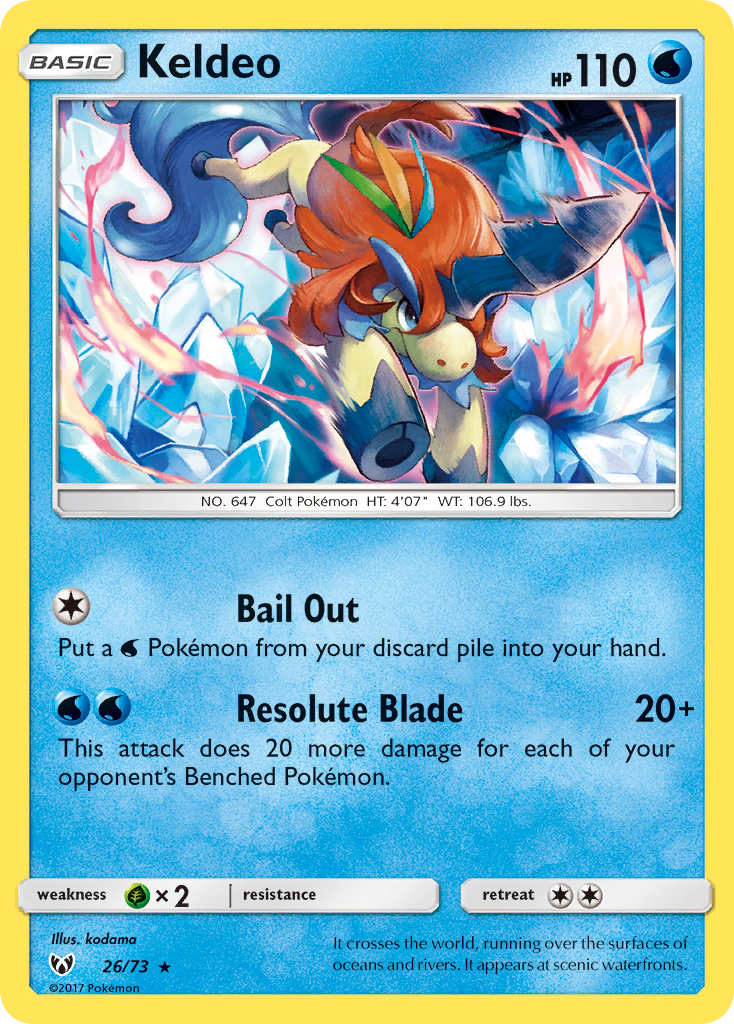 Keldeo (26/73) [Sun & Moon: Shining Legends] | Odin's Place