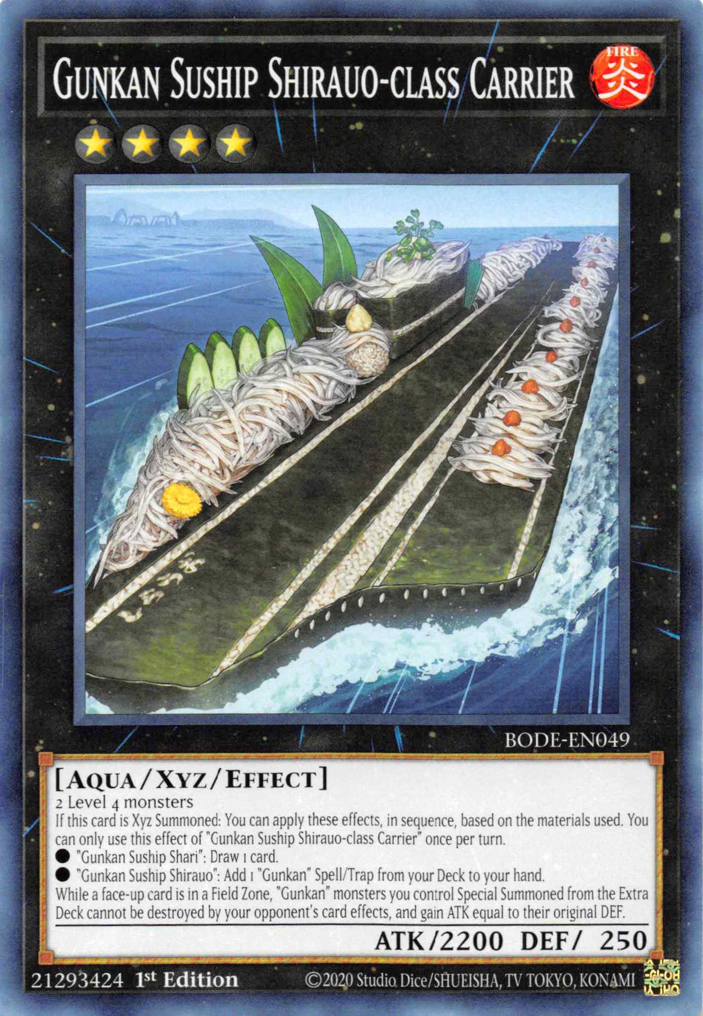 Gunkan Suship Shirauo-class Carrier [BODE-EN049] Common | Odin's Place