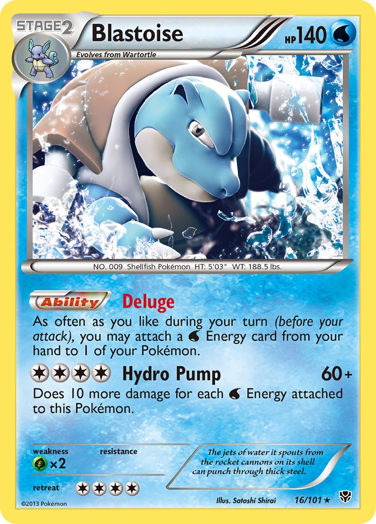 Blastoise (16/101) (Theme Deck Exclusive) [Black & White: Plasma Blast] | Odin's Place