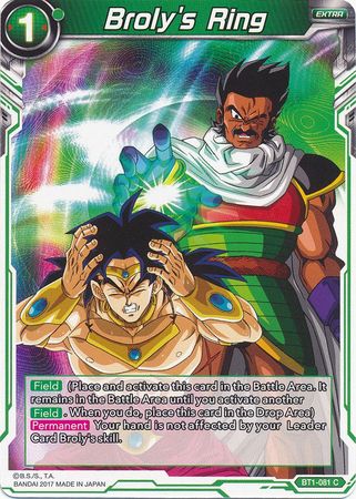 Broly's Ring (BT1-081) [Galactic Battle] | Odin's Place