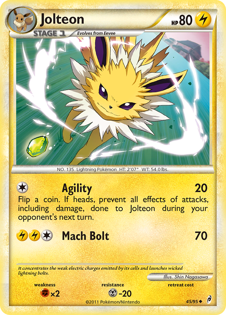 Jolteon (45/95) [HeartGold & SoulSilver: Call of Legends] | Odin's Place