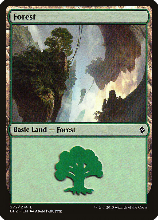 Forest (272) [Battle for Zendikar] | Odin's Place