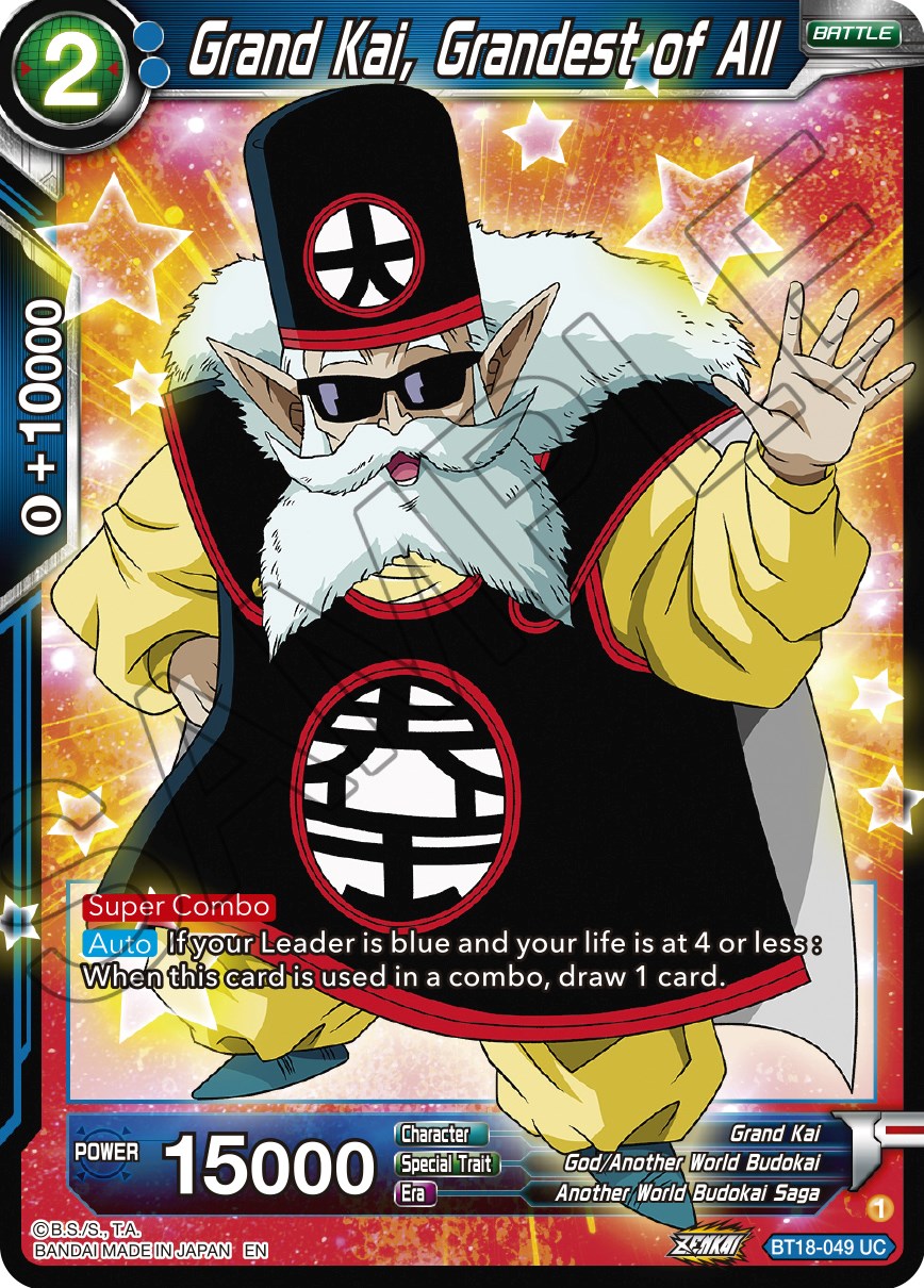 Grand Kai, Grandest of All (BT18-049) [Dawn of the Z-Legends] | Odin's Place