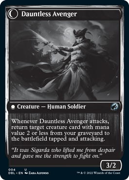 Bereaved Survivor // Dauntless Avenger [Innistrad: Double Feature] | Odin's Place