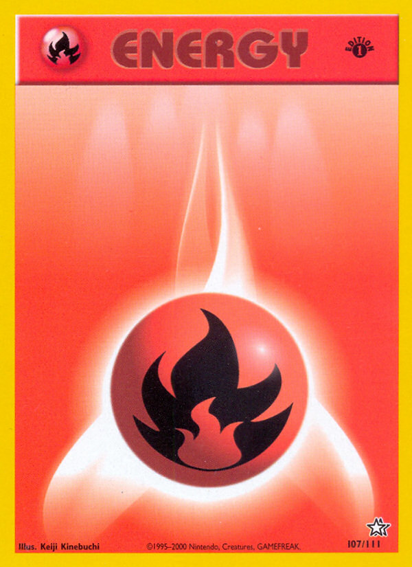 Fire Energy (107/111) [Neo Genesis 1st Edition] | Odin's Place