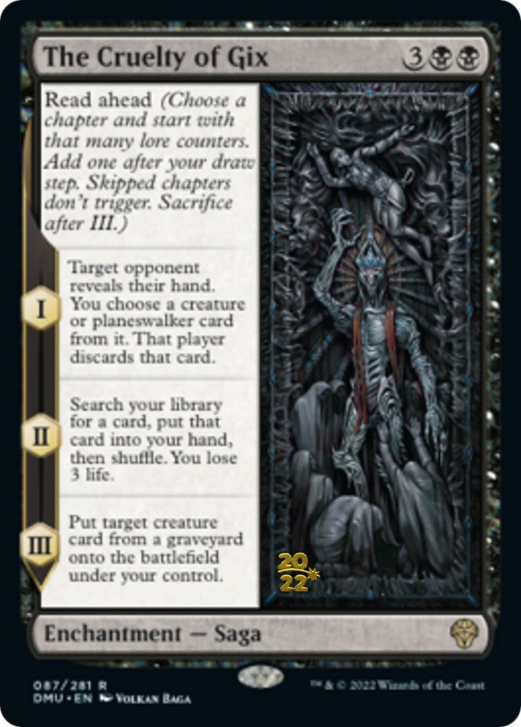 The Cruelty of Gix [Dominaria United Prerelease Promos] | Odin's Place