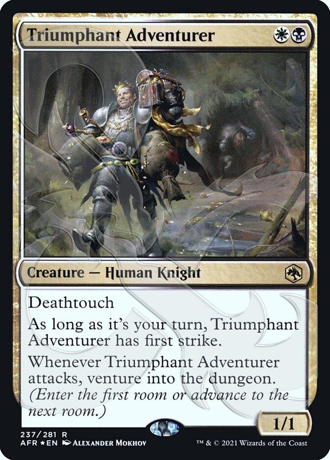 Triumphant Adventurer (Ampersand Promo) [Dungeons & Dragons: Adventures in the Forgotten Realms Promos] | Odin's Place