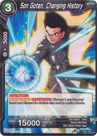 Son Goten, Changing History (DB3-106) [Giant Force] | Odin's Place