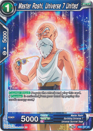 Master Roshi, Universe 7 United (DB1-027) [Dragon Brawl] | Odin's Place
