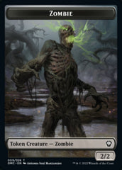 Phyrexian // Zombie Double-Sided Token [Dominaria United Tokens] | Odin's Place