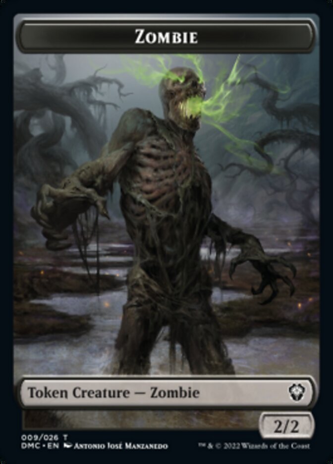 Saproling // Zombie Double-Sided Token [Dominaria United Tokens] | Odin's Place