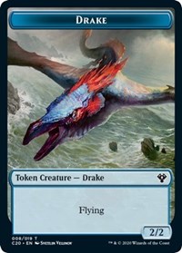 Drake // Goblin Warrior Double-Sided Token [Commander 2020 Tokens] | Odin's Place
