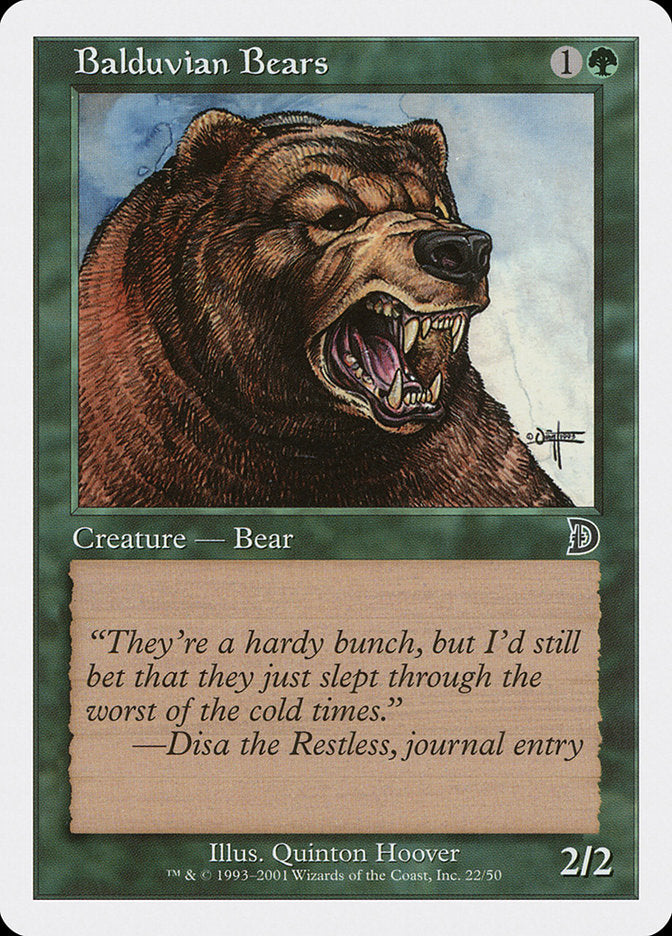 Balduvian Bears (22) [Deckmasters] | Odin's Place