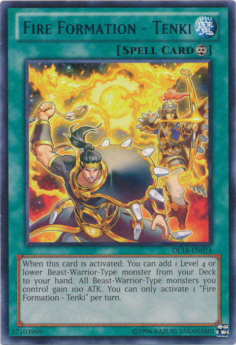 Fire Formation - Tenki (Green) [DL18-EN014] Rare | Odin's Place