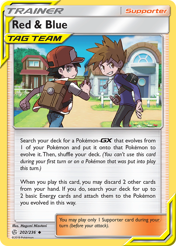 Red & Blue (202/236) [Sun & Moon: Cosmic Eclipse] | Odin's Place