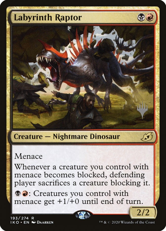 Labyrinth Raptor (Promo Pack) [Ikoria: Lair of Behemoths Promos] | Odin's Place