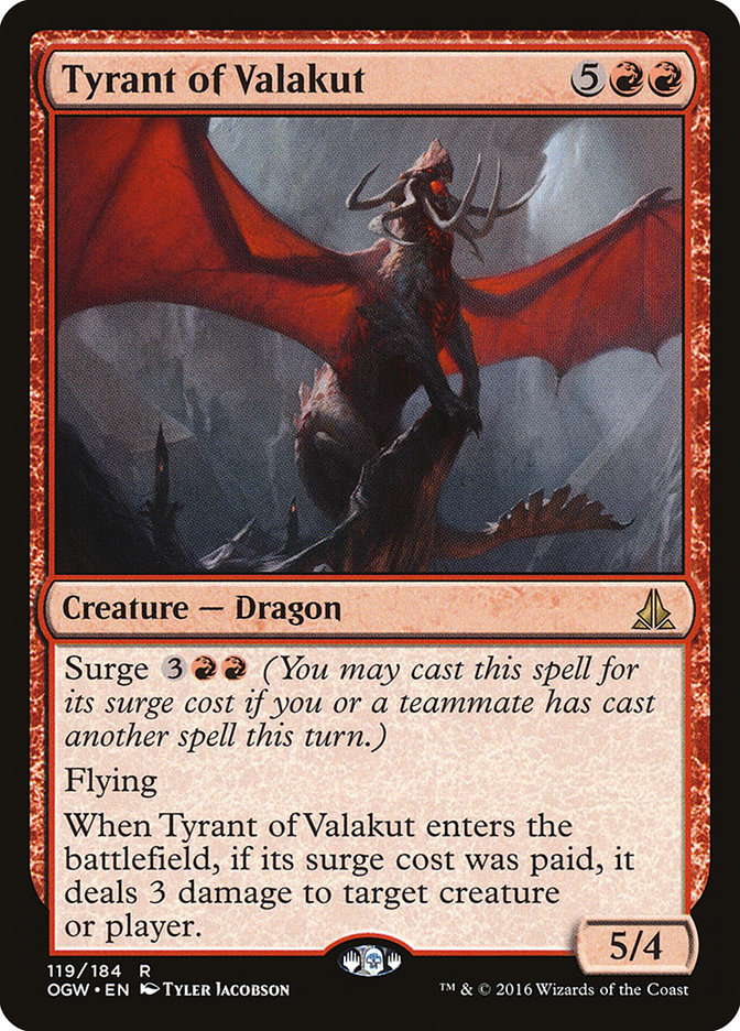 Tyrant of Valakut (119) [Oath of the Gatewatch] | Odin's Place
