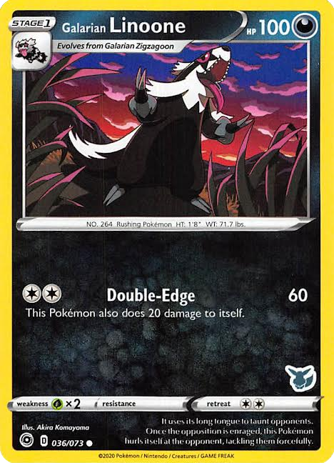 Galarian Linoone (036/073) (Eevee Deck) [Battle Academy 2022] | Odin's Place