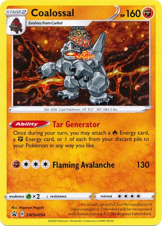 Coalossal (SWSH054) [Sword & Shield: Black Star Promos] | Odin's Place