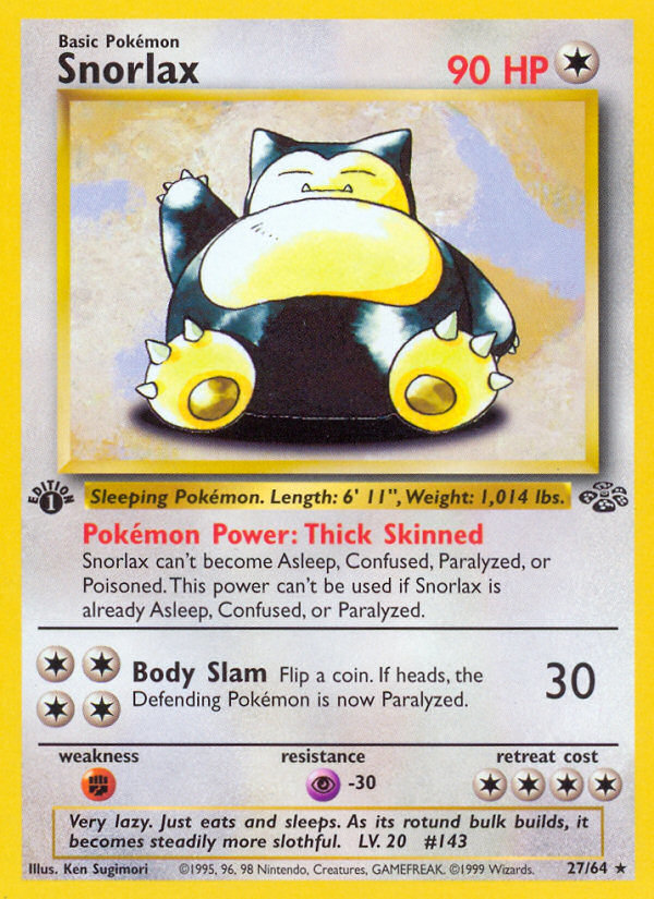 Snorlax (27/64) [Jungle 1st Edition] | Odin's Place