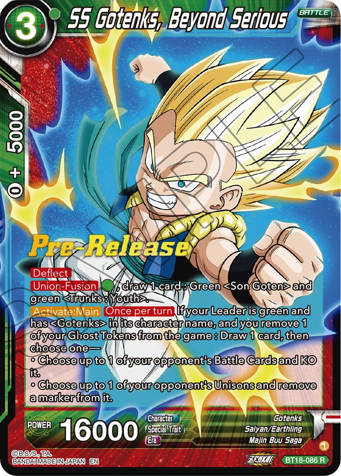 SS Gotenks, Beyond Serious (BT18-086) [Dawn of the Z-Legends Prerelease Promos] | Odin's Place