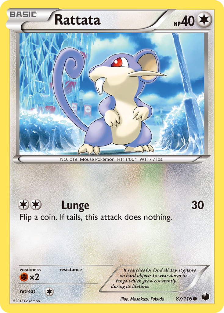 Rattata (87/116) [Black & White: Plasma Freeze] | Odin's Place