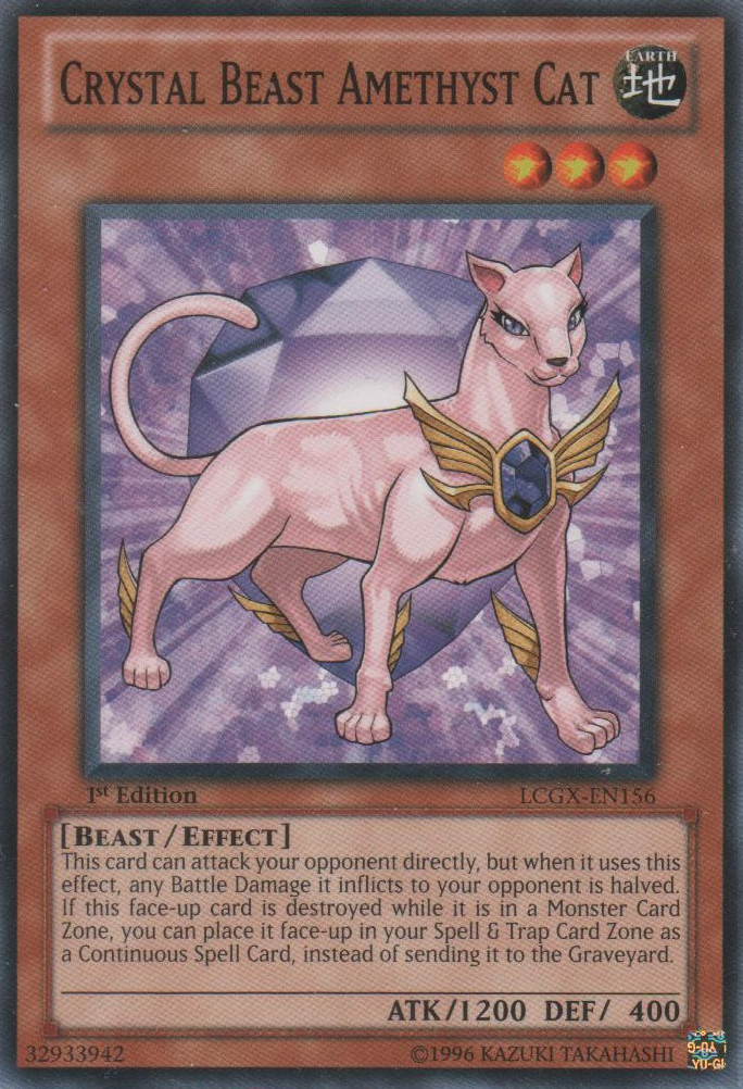 Crystal Beast Amethyst Cat [LCGX-EN156] Common | Odin's Place