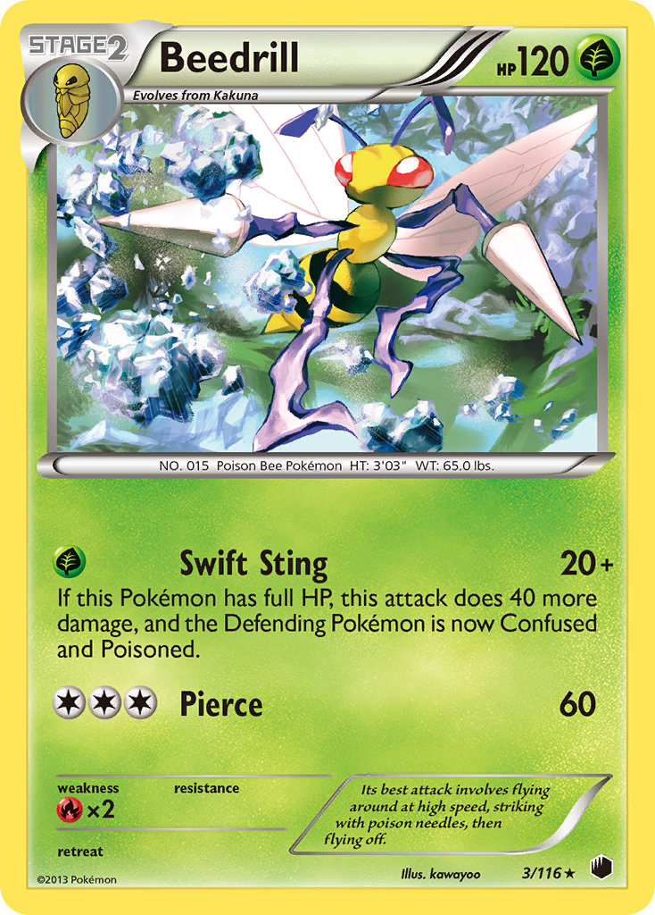 Beedrill (3/116) [Black & White: Plasma Freeze] | Odin's Place