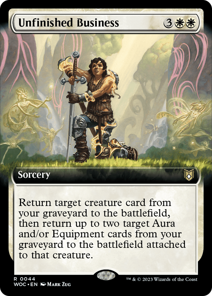 Unfinished Business (Extended Art) [Wilds of Eldraine Commander] | Odin's Place