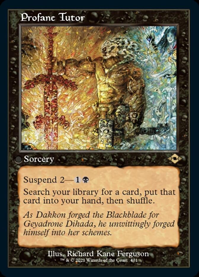 Profane Tutor (Retro Foil Etched) [Modern Horizons 2] | Odin's Place