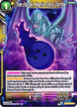 Three-Star Ball, Negative Energy Overflow (BT11-115) [Vermilion Bloodline] | Odin's Place