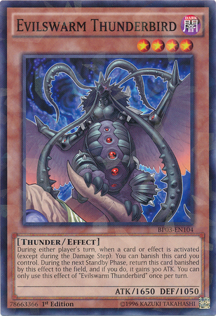 Evilswarm Thunderbird [BP03-EN104] Shatterfoil Rare | Odin's Place